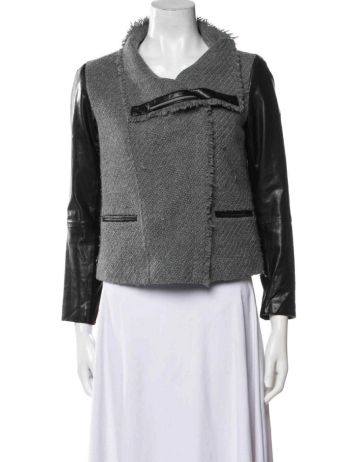 Vince Tweed Moto Jacket - Size Medium