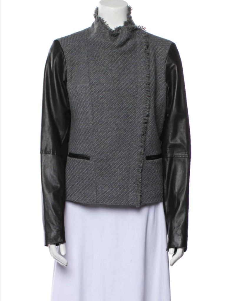 Vince Tweed Moto Jacket - Size Medium