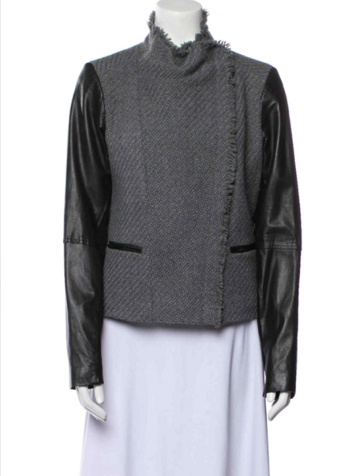 Vince Tweed Moto Jacket - Size Medium