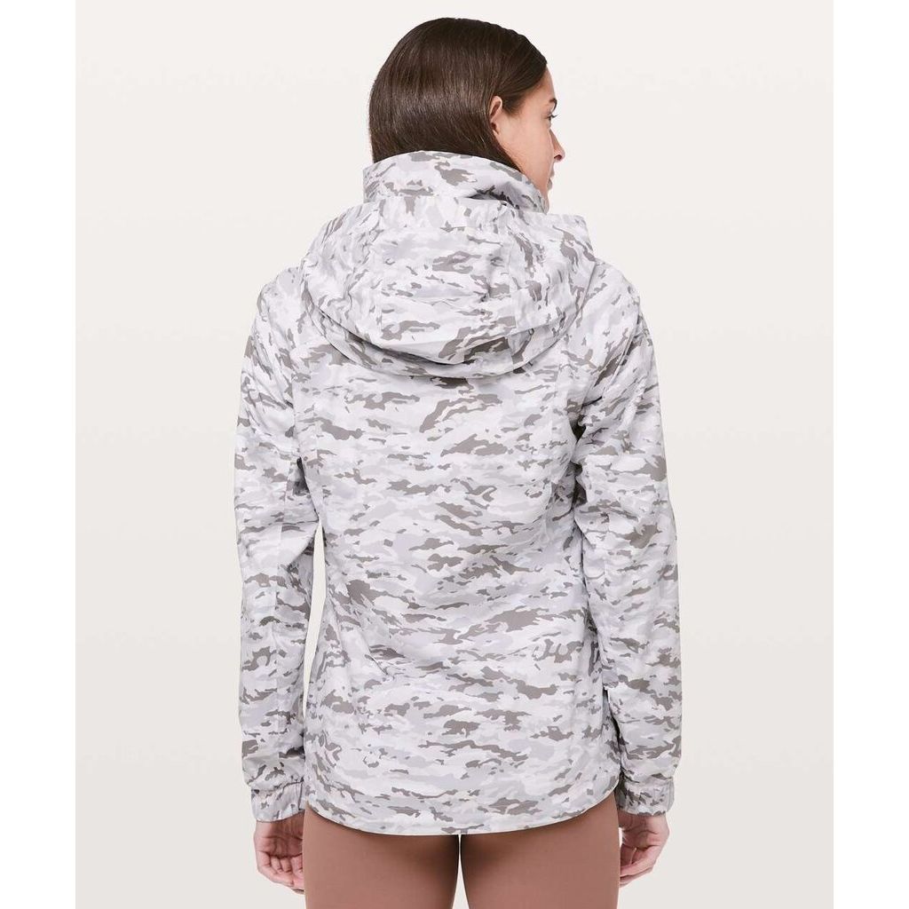 Lululemon Here To Move Jacket in Camo White Gray - Size 6
