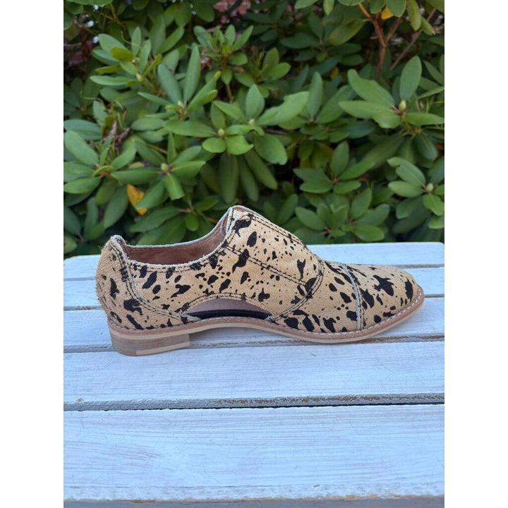 All Black Cowman Cut-Out Oxford Loafers - Size 37