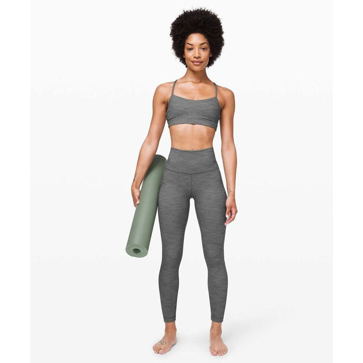 Lululemon Align Pant II 25" in Mini Heathered Herringbone Heathered Black White / Black - Size 2