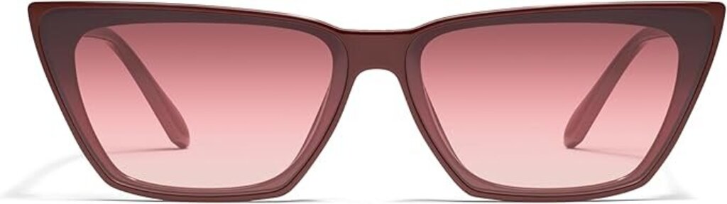 Quay Bad Habit Cateye Sunglasses in Oxblood