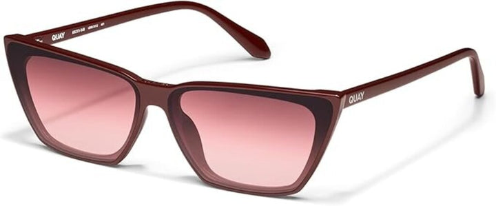 Quay Bad Habit Cateye Sunglasses in Oxblood