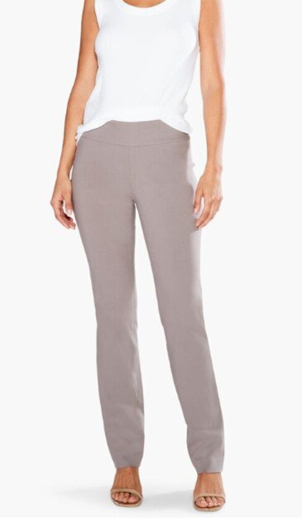 Nic + Zoe Wonderstretch Pants in Shitake - Size 8