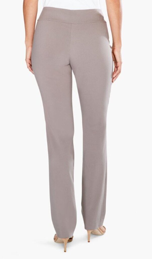 Nic + Zoe Wonderstretch Pants in Shitake - Size 8