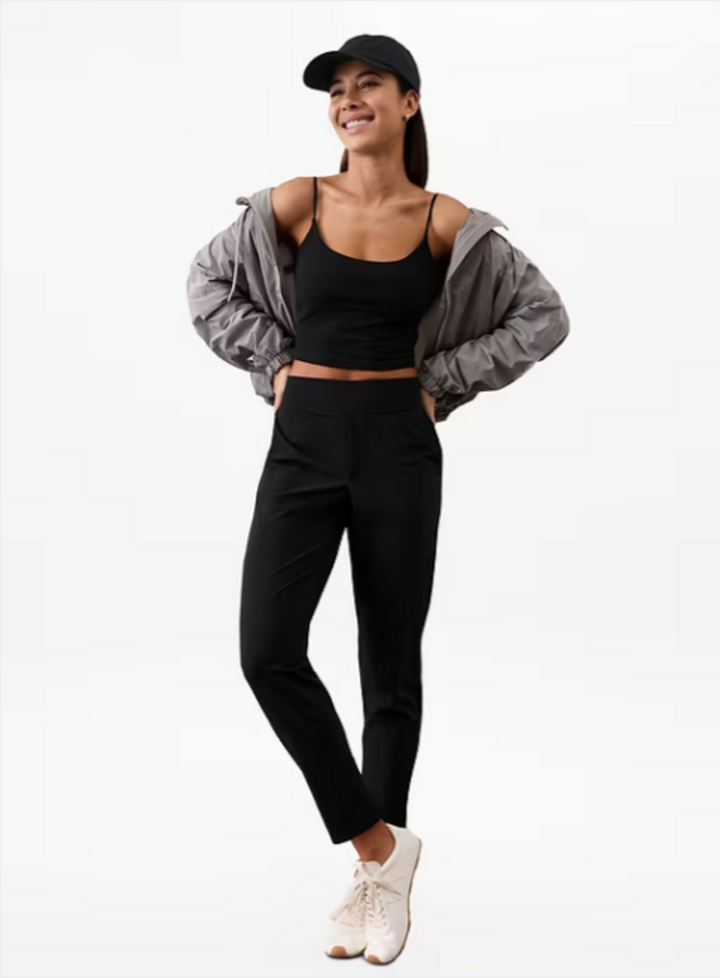 Athleta NWT Brooklyn Mid-Rise Ankle Pant in Black - Size 8 Petite