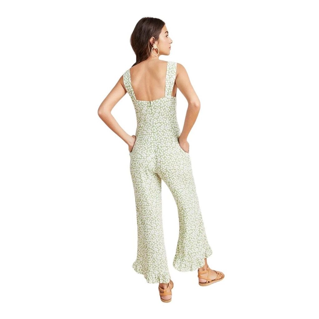 Faithfull The Brand Lameka Bodhi Floral Jumpsuit - Size 6