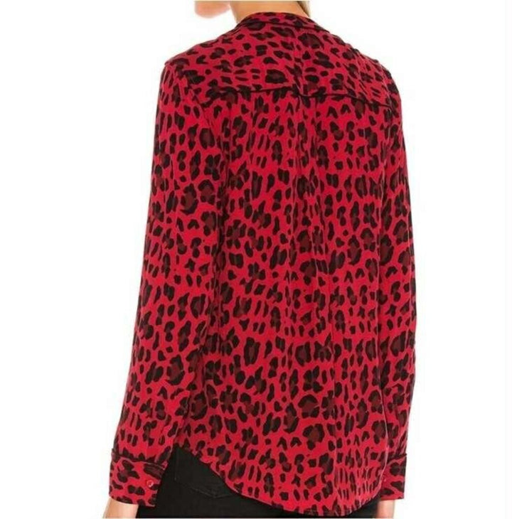 Rails NWT Lillian Button Down in Red Leopard - Size Small