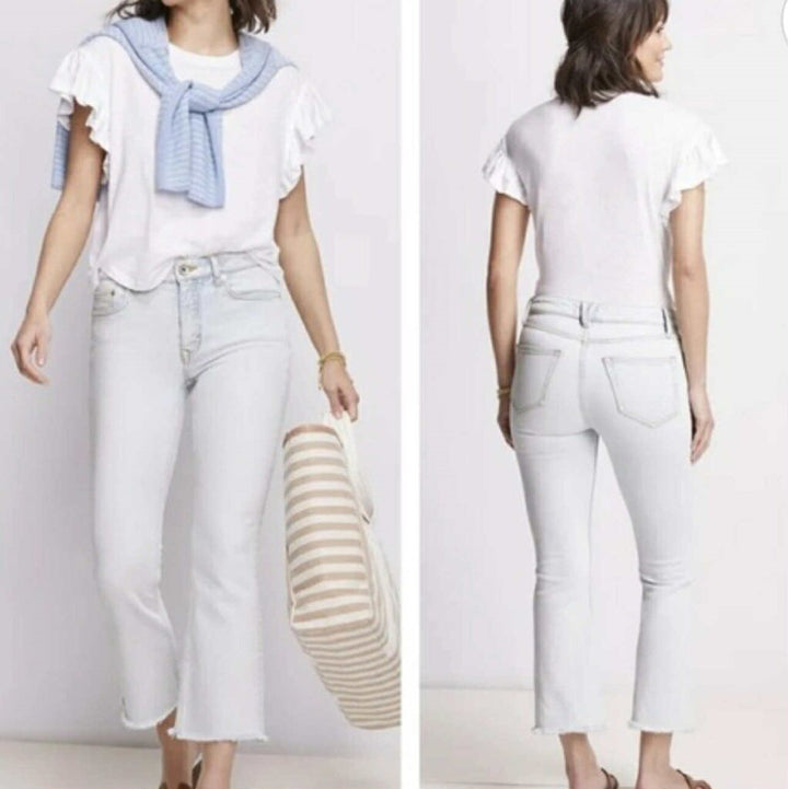 Vineyard Vines NWT High Rise Kick Flare Jeans in Light Indigo - Size 32