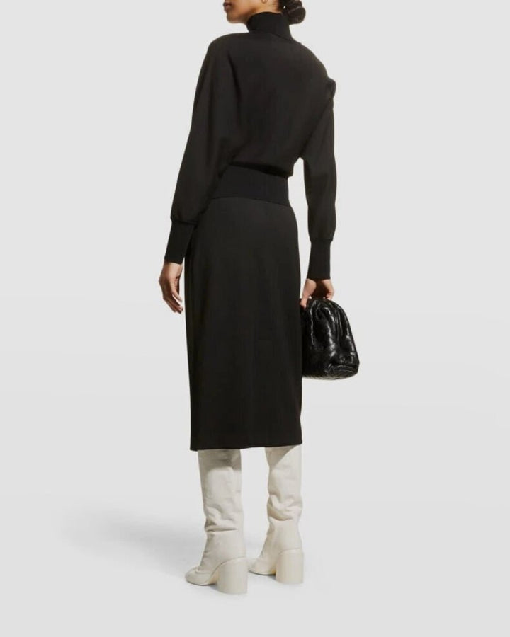 Theory Double Knit Turtleneck Dress - Size Medium