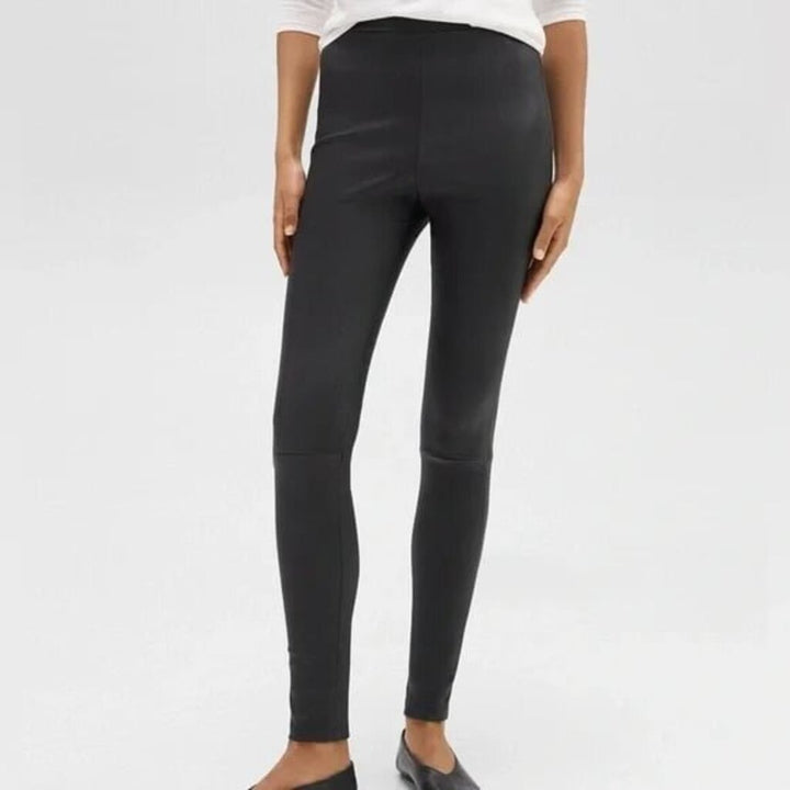 Theory Ima Sintra Suede Lamb Leather Skinny Legging - Size 4