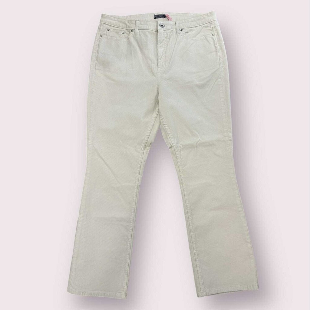Vineyard Vines NWT Kick Flare High-Rise Corduroy Pants in Stone - Size 32