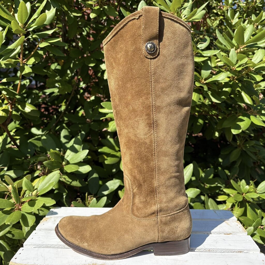Frye Melissa Suede Button Tall Boots - Size 7