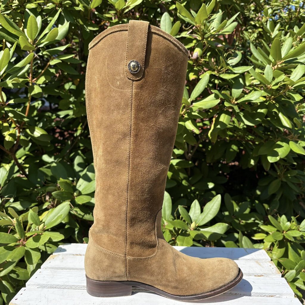 Frye Melissa Suede Button Tall Boots - Size 7