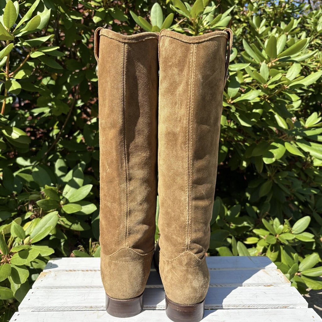 Frye Melissa Suede Button Tall Boots - Size 7