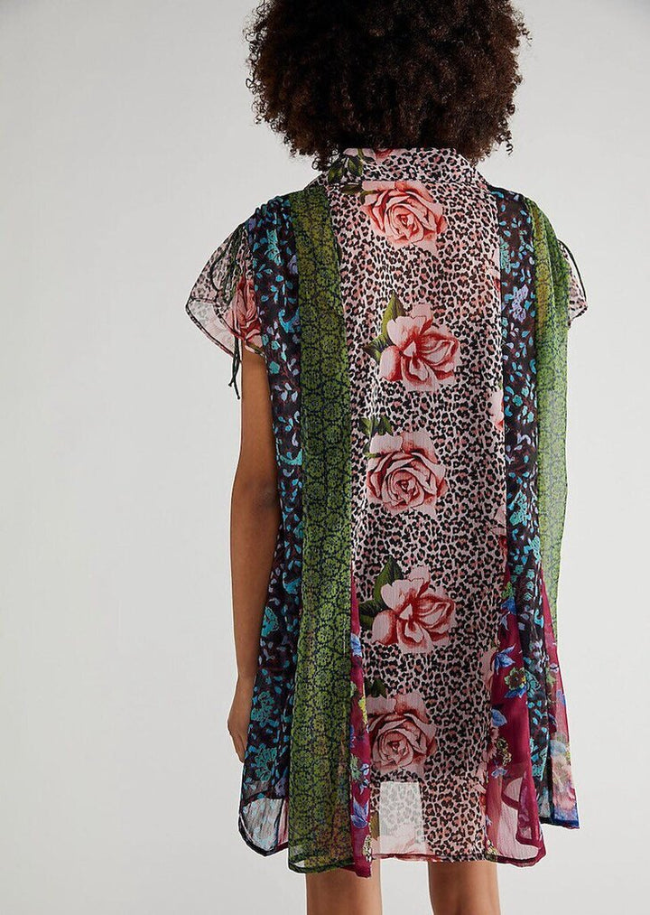 Free People Toni Printed Tunic/Mini Dress - Size XS