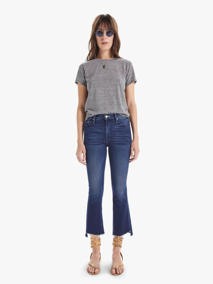 Mother The Insider Crop Step Fray Jeans in Tongue in Chic - Size 28