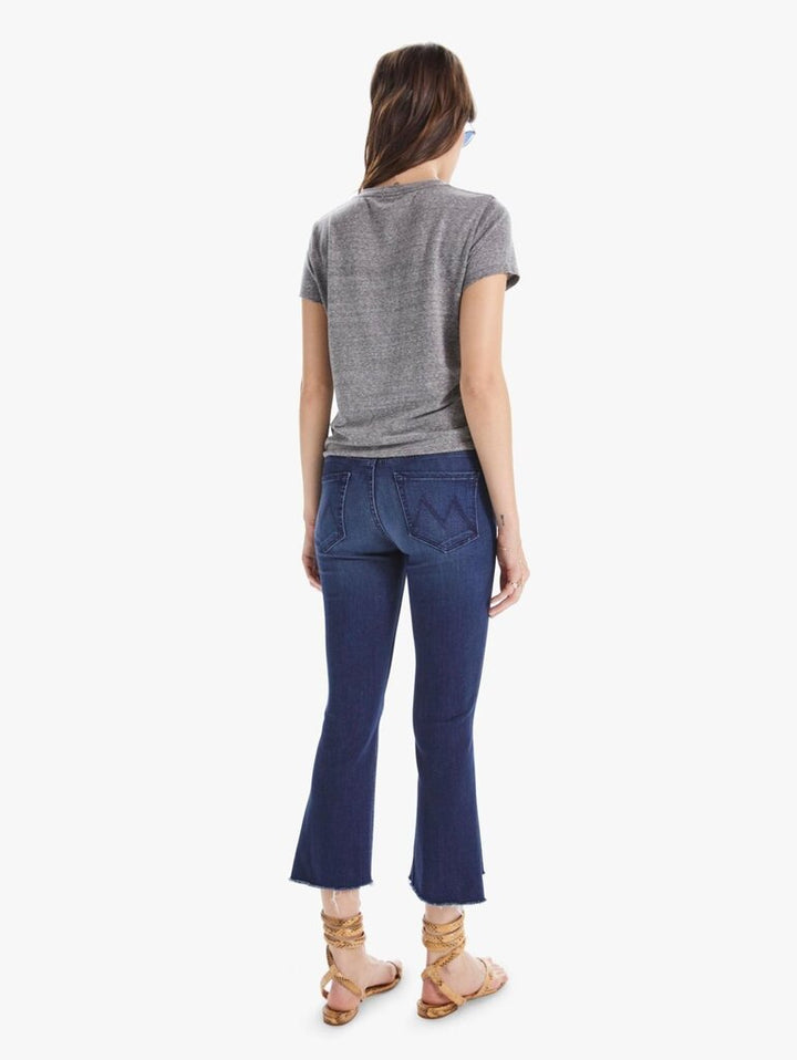 Mother The Insider Crop Step Fray Jeans in Tongue in Chic - Size 28