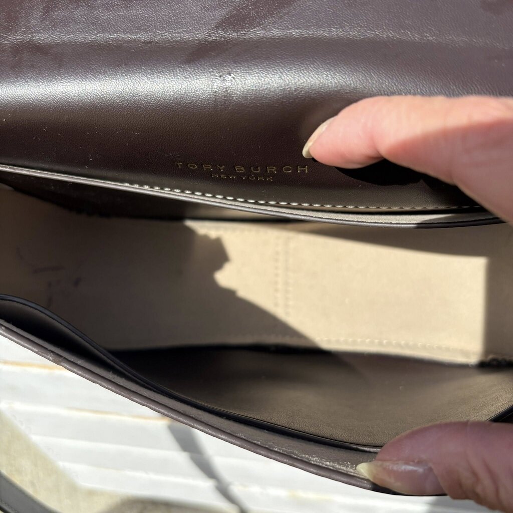 Tory Burch Thea Embossed Exotic Web Flap Crossbody