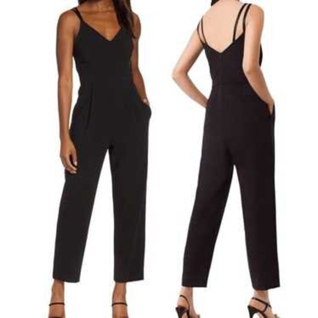 French Connection Anana Whisper Strappy NWT Jumpsuit - Size 6 (retails $168)