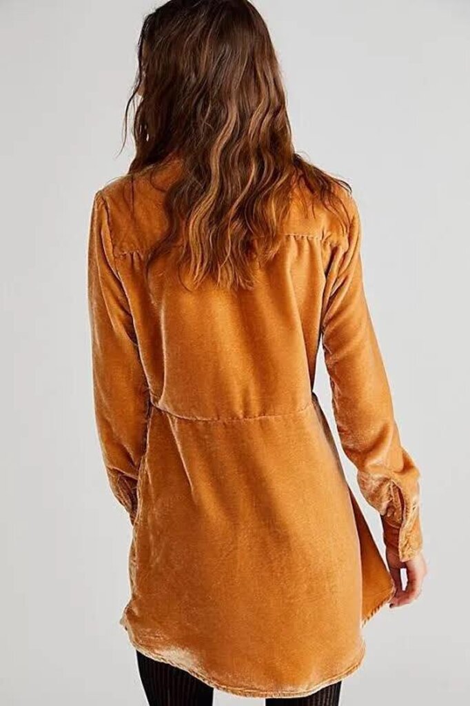 Free People Worlds Apart Velvet Top - Size XS