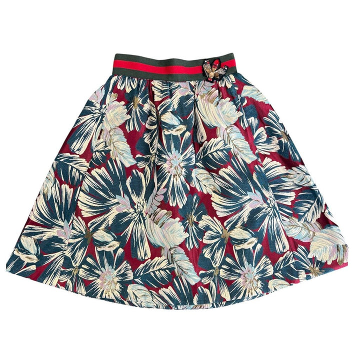 Bazar Deluxe NWT Metallic Embroidered Fit & Flare Skirt - Size 0 (Retails $535)