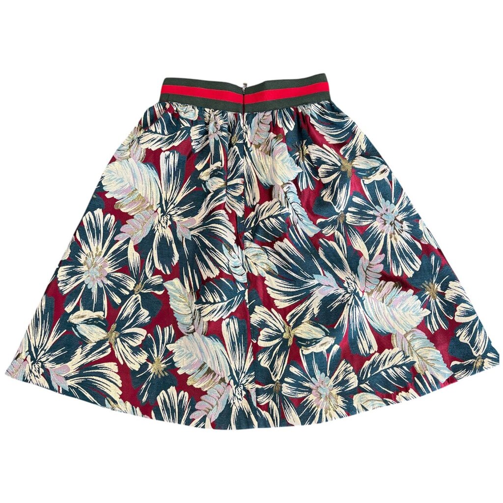 Bazar Deluxe NWT Metallic Embroidered Fit & Flare Skirt - Size 0 (Retails $535)