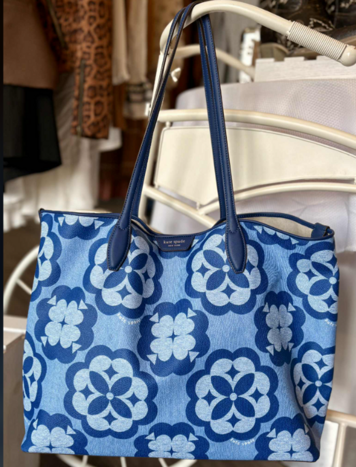 Kate Spade Flower Monogram Sutton Medium Tote (retails $358)