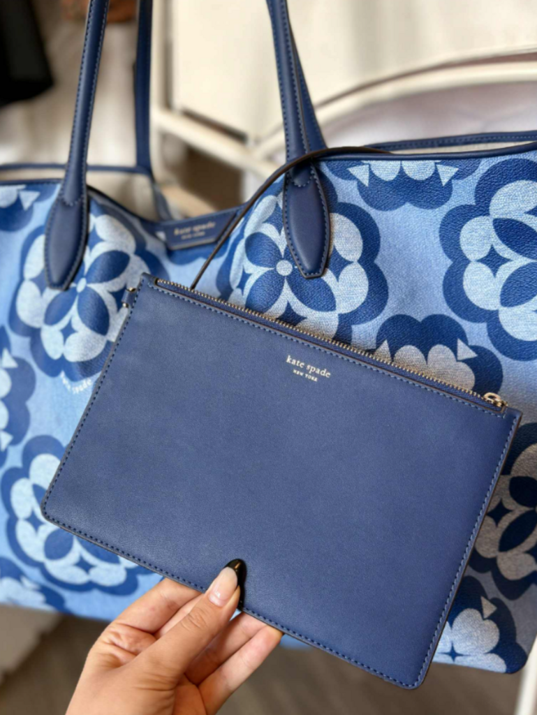 Kate Spade Flower Monogram Sutton Medium Tote (retails $358)