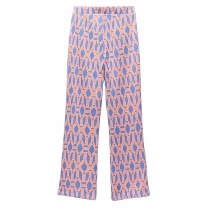 Zara Knit Patterned Flare Leg Pants - Size Medium