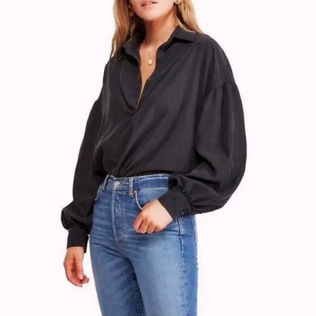 Free People Love Until Tomorrow Poet Blouse - Size XS