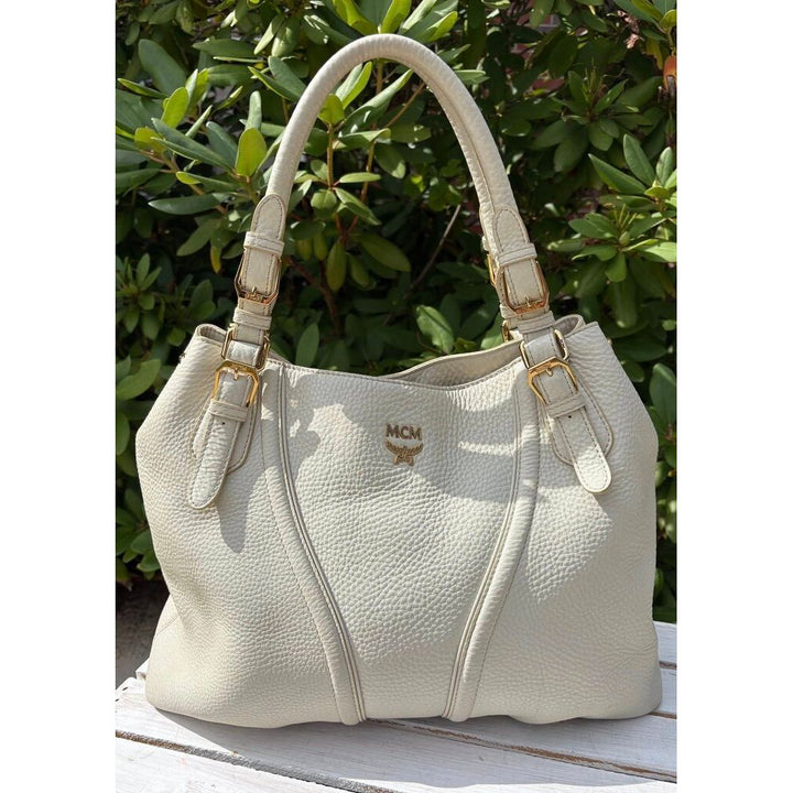 MCM Pebble Leather Shoulder Bag