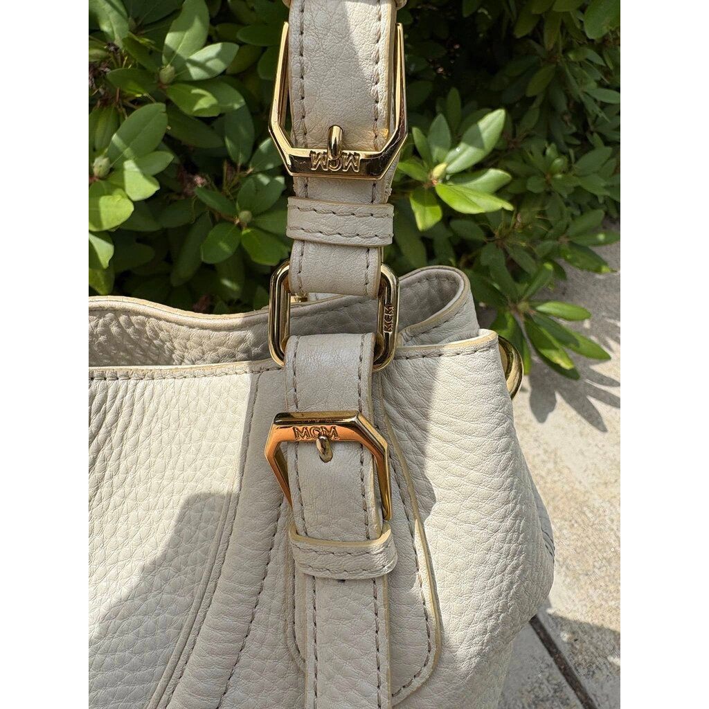 MCM Pebble Leather Shoulder Bag