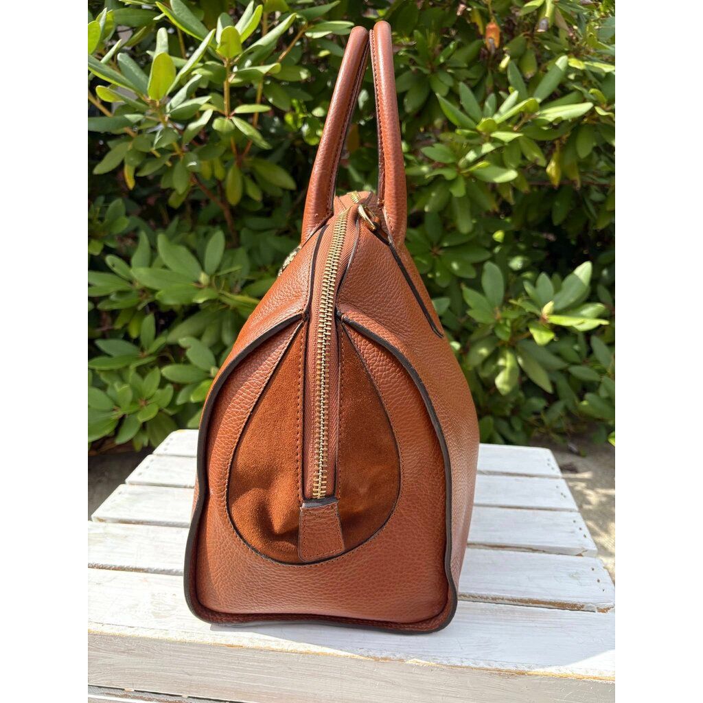 Roberto Cavalli Round Leather Satchel