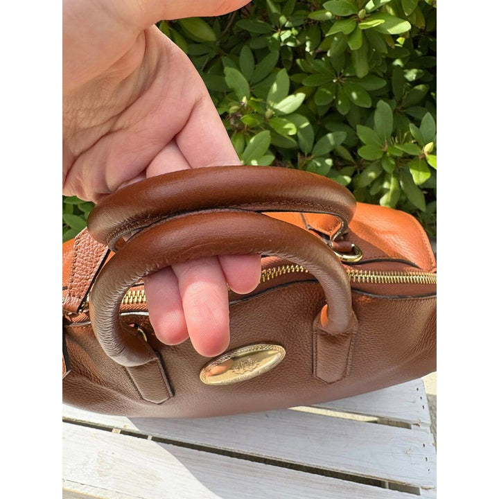 Roberto Cavalli Round Leather Satchel