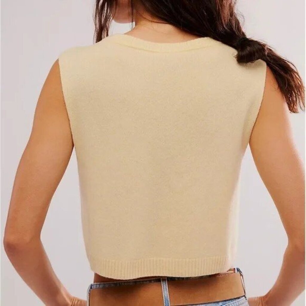 Free People Beatrice Cashmere Vest - Size XS (Retails for $128)