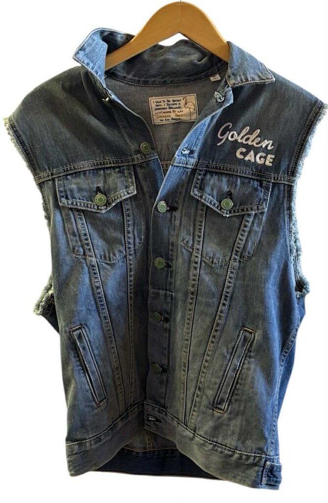 Sandrine Rose NWT Denim Designed Vest - Size XS