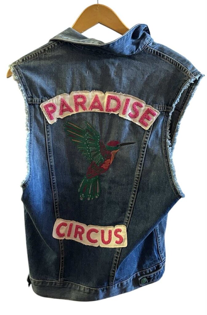 Sandrine Rose NWT Denim Designed Vest - Size XS