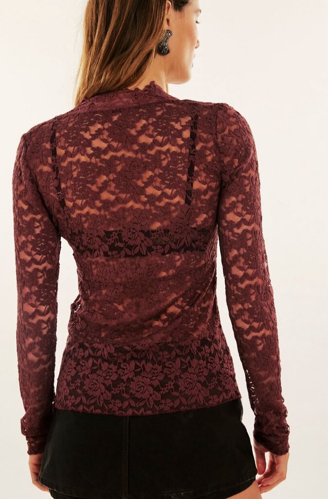 Free People All Day Lace Long Sleeve - Size Small