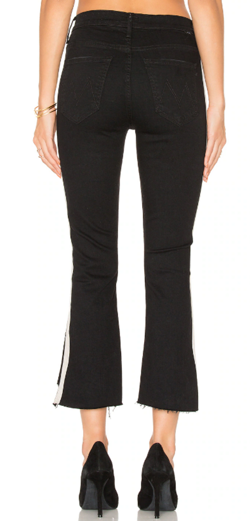 Mother Insider Crop Step Fray Jeans in Guilty Racer - Size 25