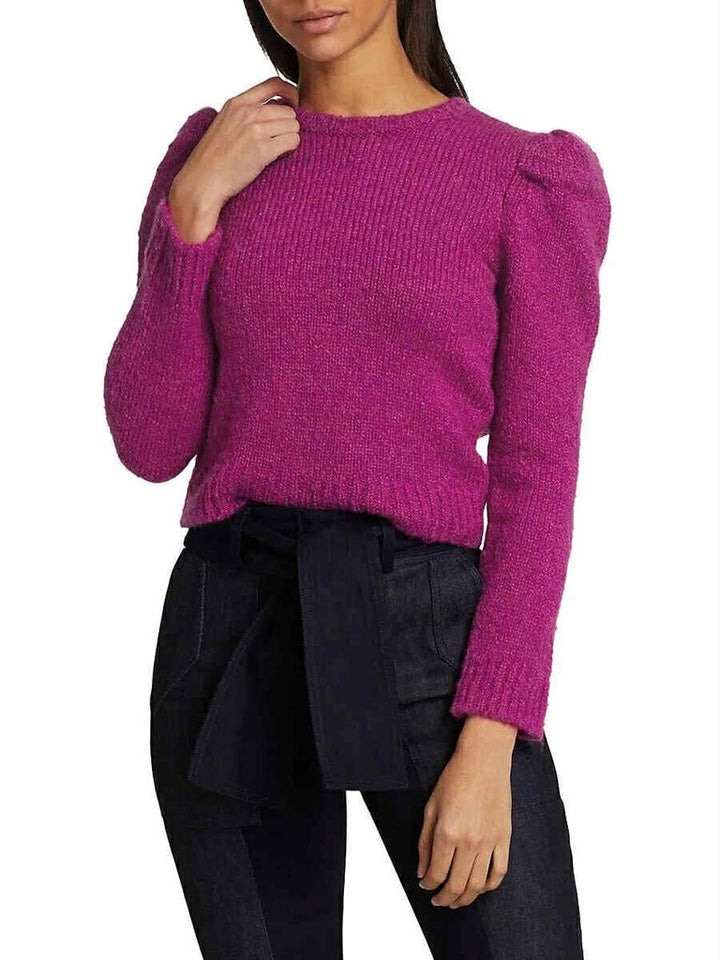 Derek Lam 10 Crosby Locken Puff Sleeve Sweater - Size Small