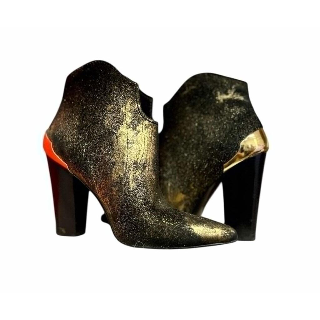 Sigerson Morrison Pony-Style Calfskin Ankle Boots - Size 6