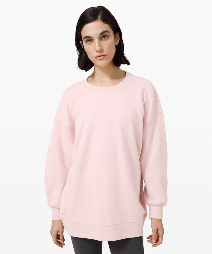 Lululemon Perfectly Oversized Crewneck in Porcelain Pink - Size M/L