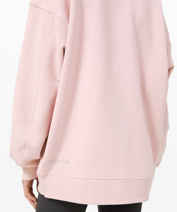 Lululemon Perfectly Oversized Crewneck in Porcelain Pink - Size M/L