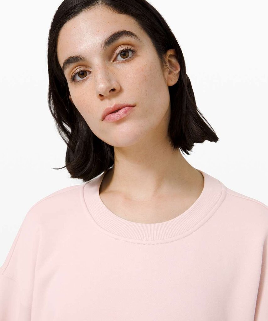 Lululemon Perfectly Oversized Crewneck in Porcelain Pink - Size M/L