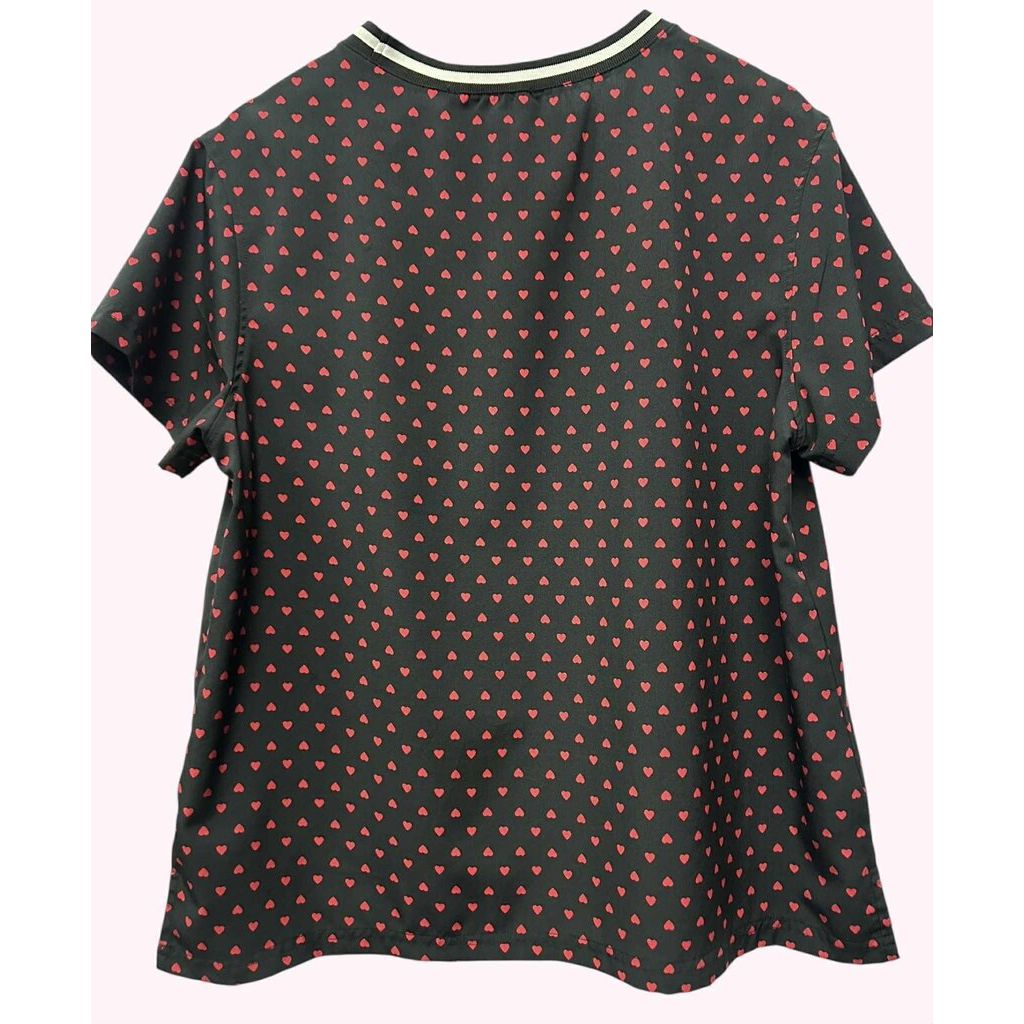 Harve Bernard Heart Detailed Crewneck Top - Size Small