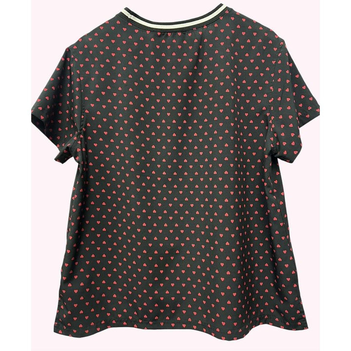 Harve Bernard Heart Detailed Crewneck Top - Size Small