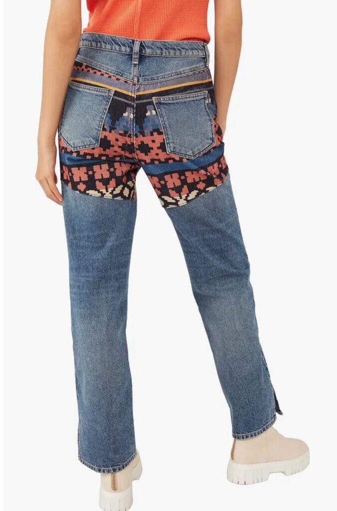 Free People Rocky Mountain Straight Leg Jeans - Size 27