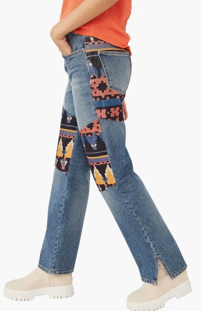 Free People Rocky Mountain Straight Leg Jeans - Size 27